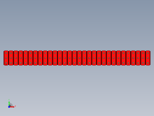 彩色公头100mil（2.54mm）系列-DS1021_red_3x30p_100mil_Type5_rev1.0前视缩略图