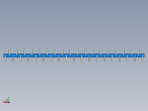 彩色公排针 100mil 2.54mm 系列-DS1022_blue_37p_100mil_Type_SMT_R2_rev1.0后视缩略图