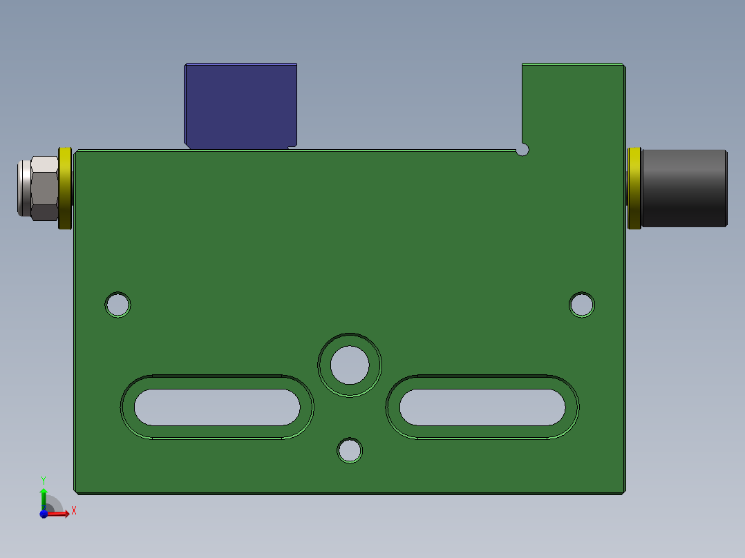 慢丝夹具前视图