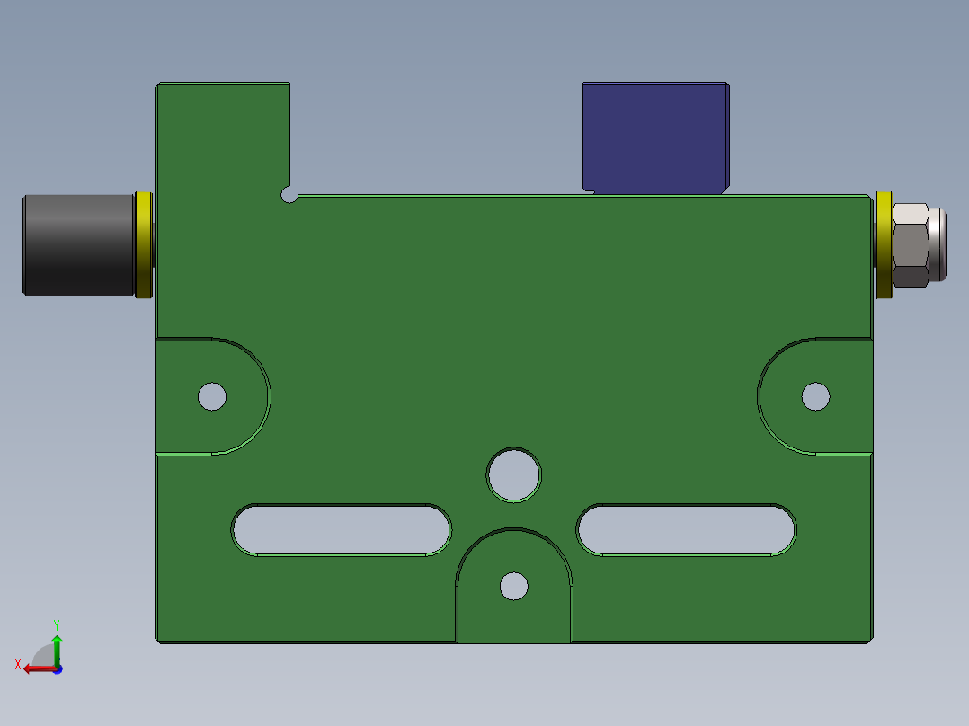 慢丝夹具后视图