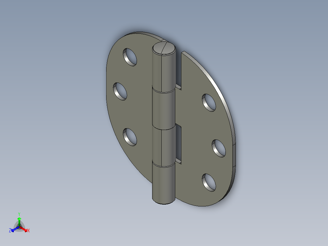 铰链Inox(3)正等轴测图