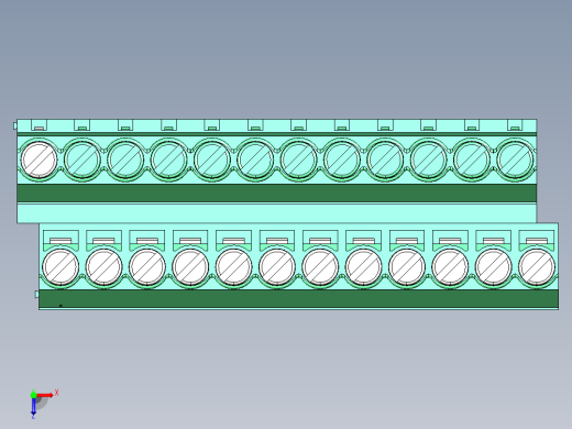 DEGSON DG636 系列 6.357.629.52mm 接线端子-DG636A-6.35-24P-14-00AH俯视缩略图