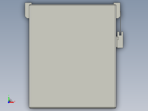 直线模组LHA21-S1850-D设计图纸前视缩略图