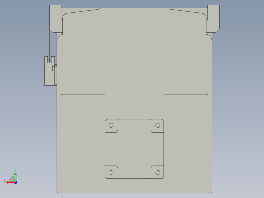 直线模组LHA21-S1850-D设计图纸后视缩略图