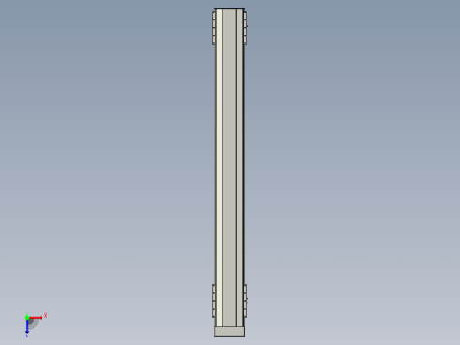 直线模组LHA21-S1850-D设计图纸俯视缩略图
