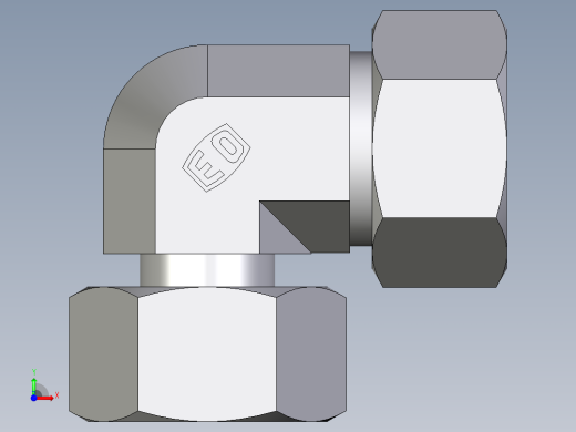 卡套式工业通用硬管接头EO_Standpipe_elbow_EVW18L71前视缩略图