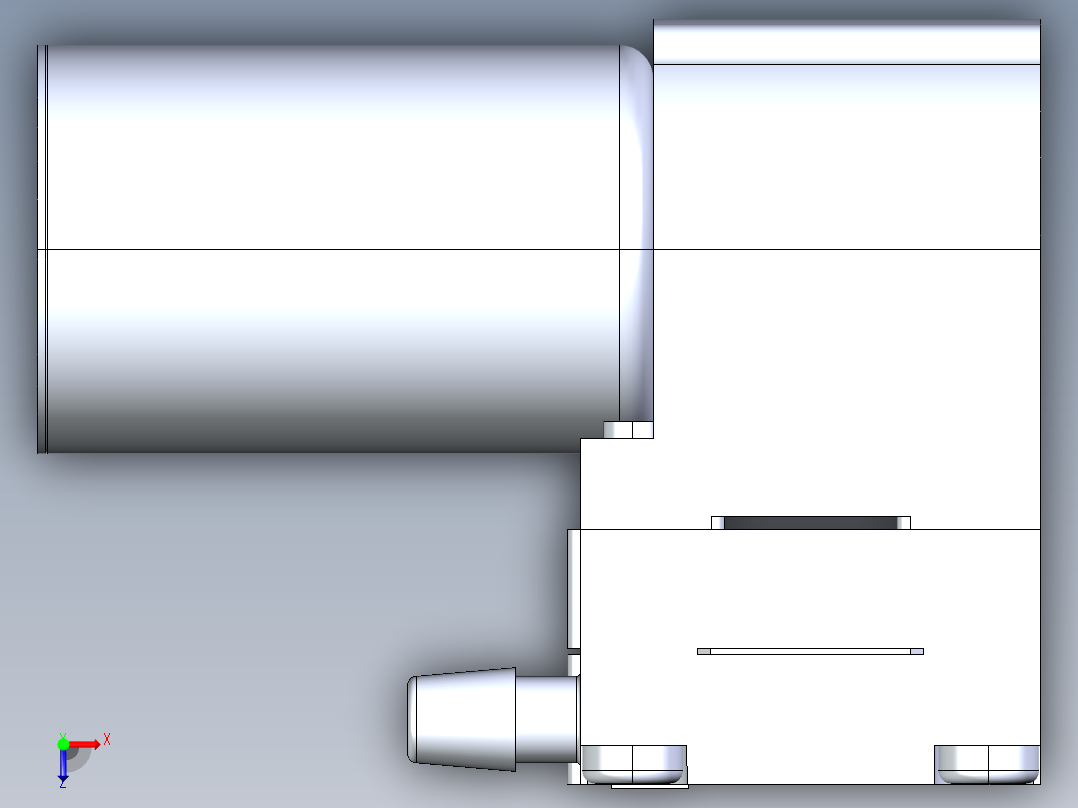 T2-05 MICRO DIAPHRAGM PUMPS (AIRGAS) UP TO 800 MLPM (2)系列图纸俯视图