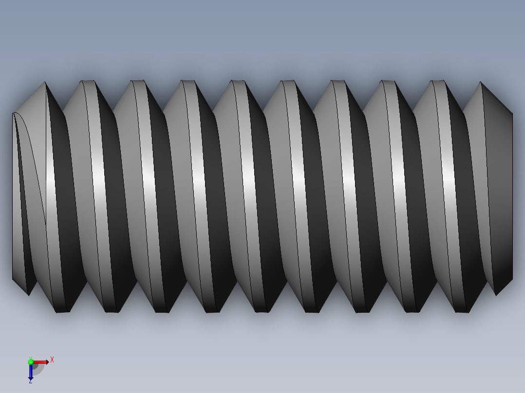 DIN 913-ISO 4026 固定螺钉-M1.4 L=3.SLDPRT俯视图