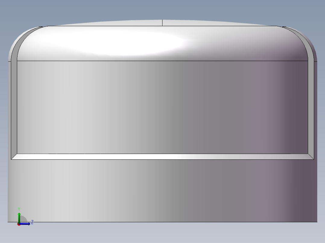 圆管帽 DN25左视图