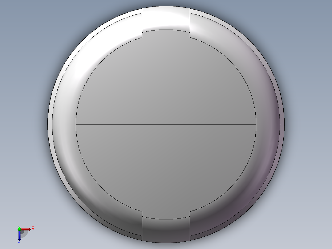 圆管帽 DN25俯视图