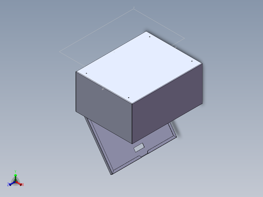 配电箱正等轴测图