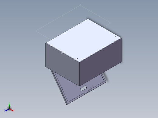 配电箱正等轴测缩略图