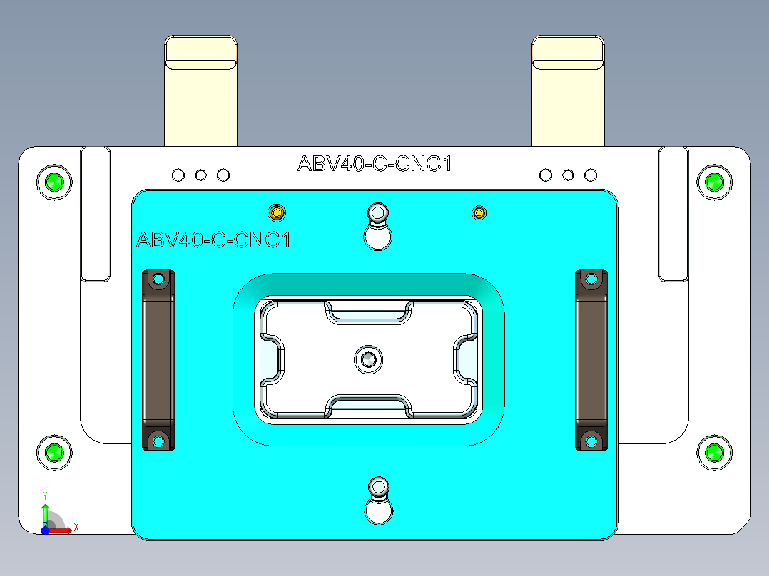 ABV40-C-CNC1笔记本CNC工装夹具三维模型-1217前视图