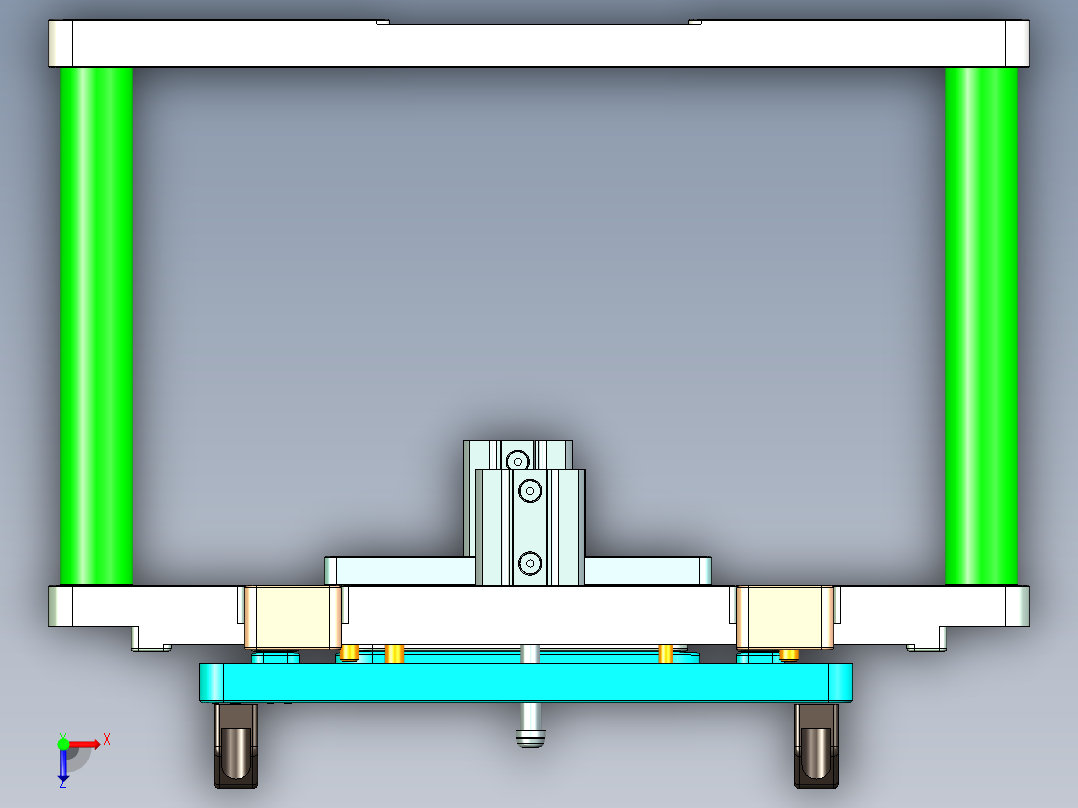 ABV40-C-CNC1笔记本CNC工装夹具三维模型-1217俯视图