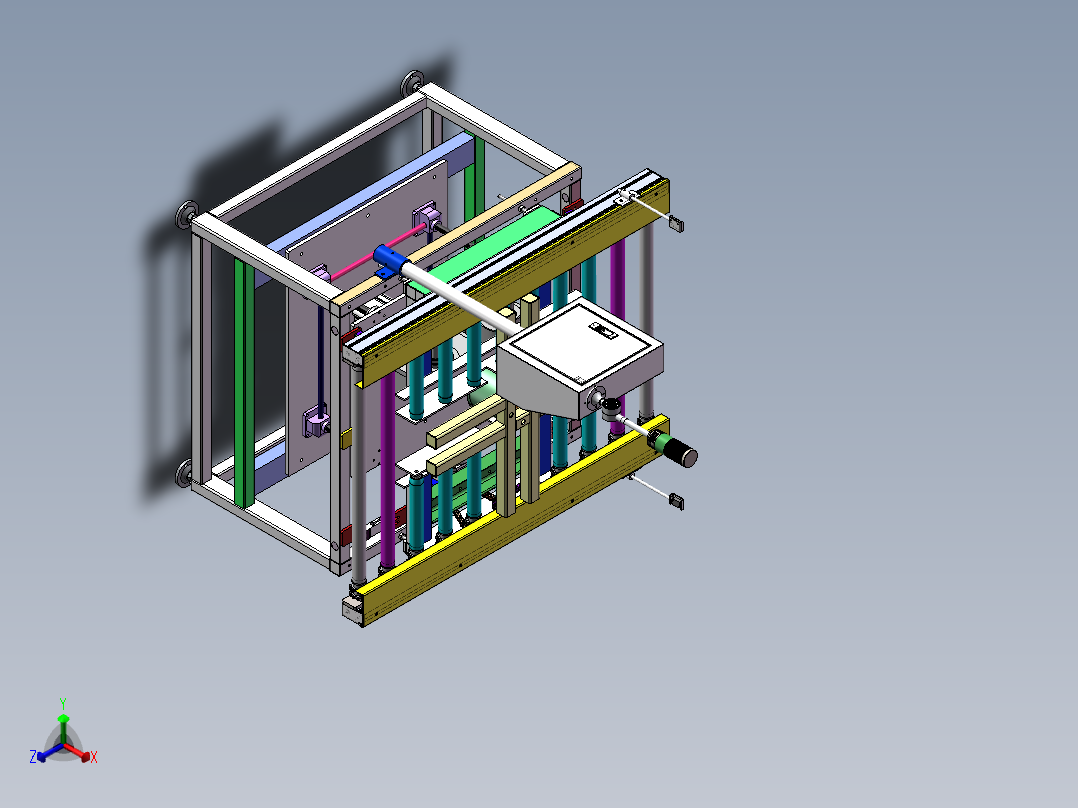 十字旋转称重机sw18可编辑正等轴测图