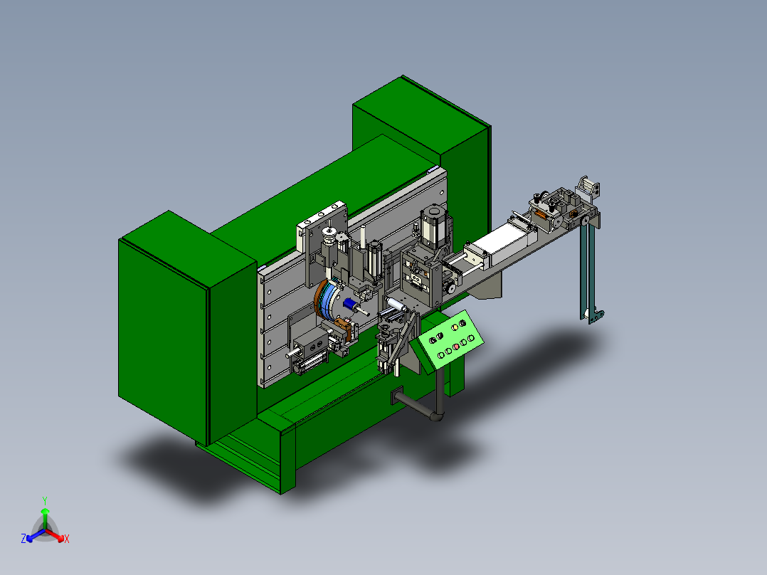变压器卷芯机step