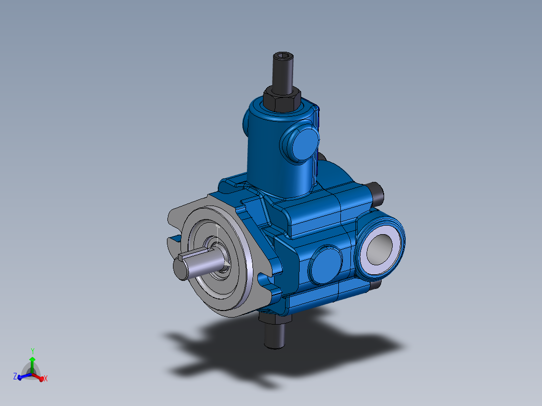 Continental Hydraulics-PVR6-xBxx-RF-O-6液压元件主视图