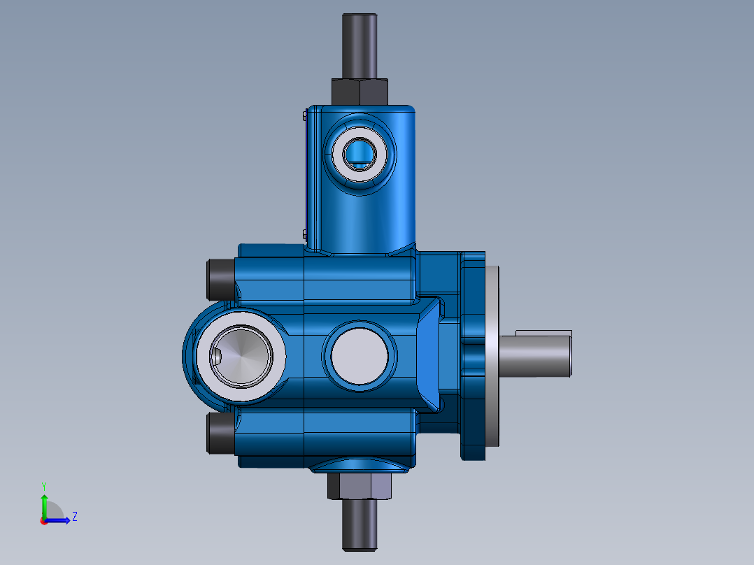 Continental Hydraulics-PVR6-xBxx-RF-O-6液压元件左视图
