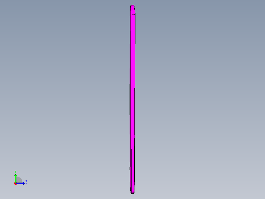 轻薄笔记本外壳铣外围高光UG编程程序模型左视图