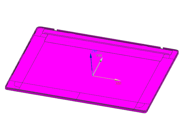 轻薄笔记本外壳铣外围高光UG编程程序模型