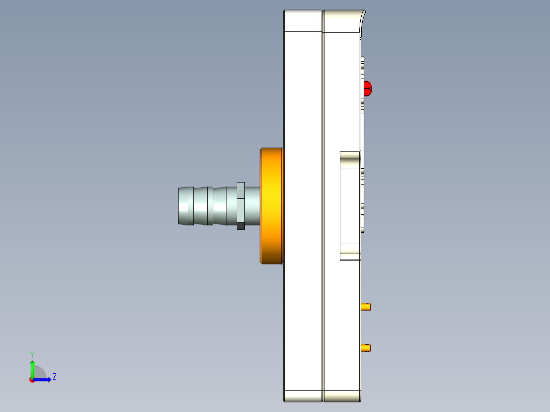 EDB41-C笔记本CNC工装夹具三维模型-CNC4-190218左视图