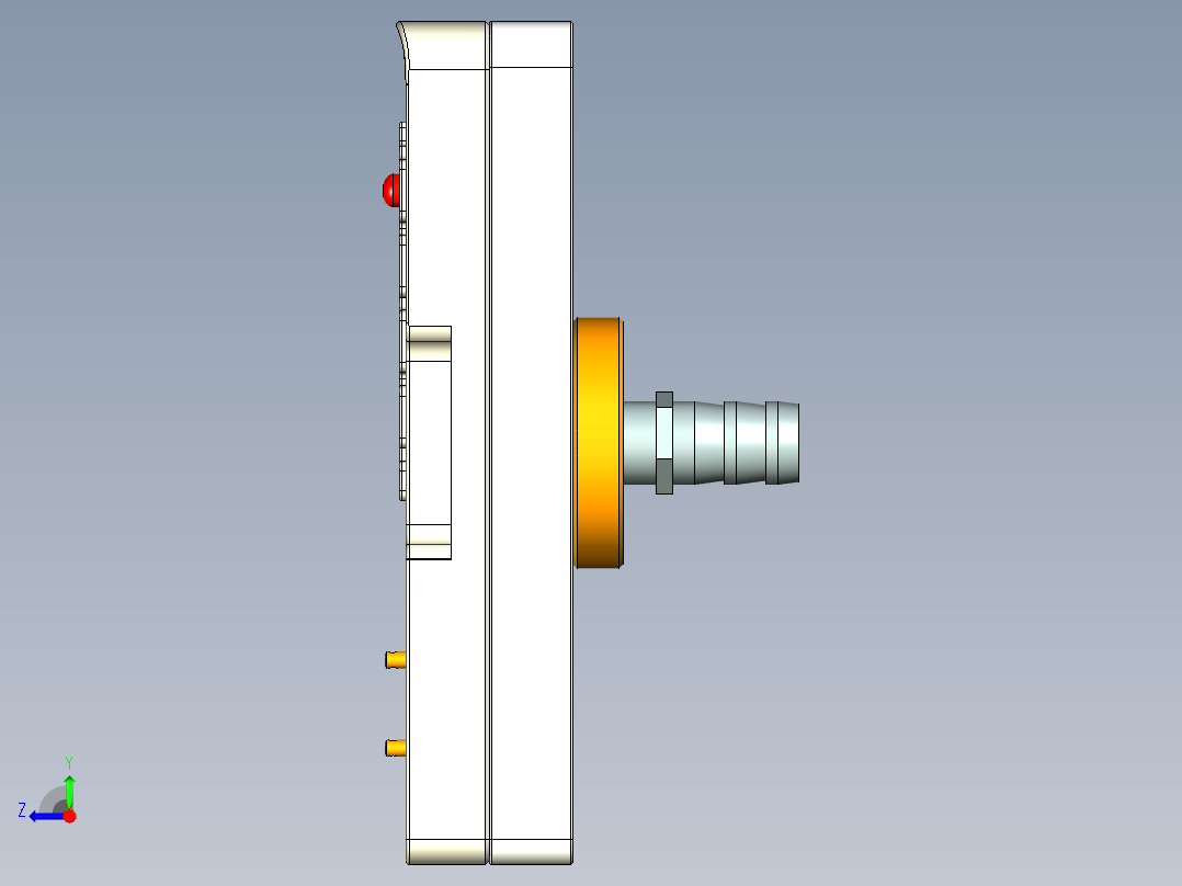 EDB41-C笔记本CNC工装夹具三维模型-CNC4-190218右视图