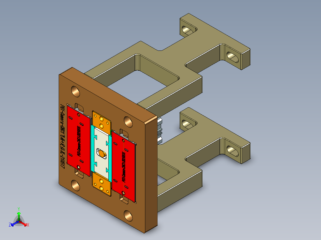 小尺寸方块铝板铣槽程序模型