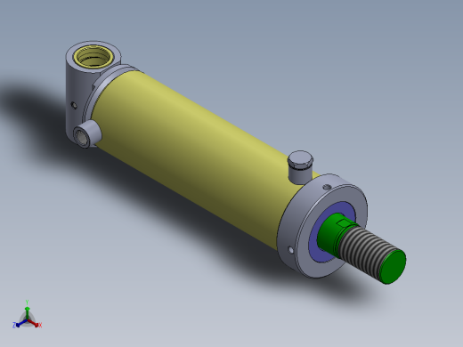 A0002482-焊接型液压缸（带前后端安装孔）90x50x270 毫米