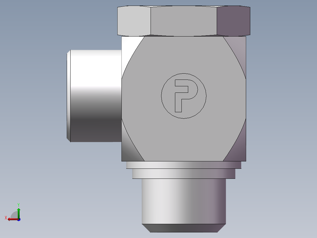 铰接式90度接头、1DI-24-22后视图