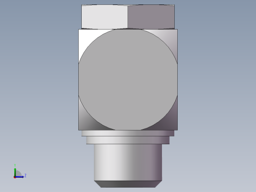 铰接式90度接头、1DI-24-22左视缩略图