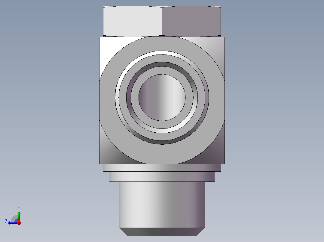 铰接式90度接头、1DI-24-22右视图