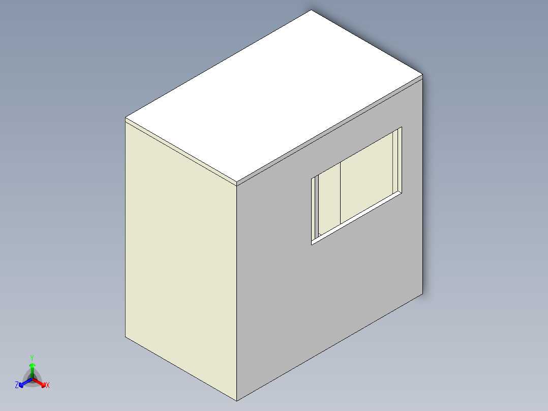 吊顶风扇正等轴测图