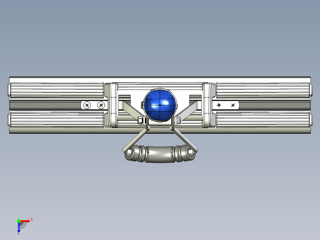 家用33cm伸缩杆双排轮手动挤水胶海棉拖把（墩布）俯视图