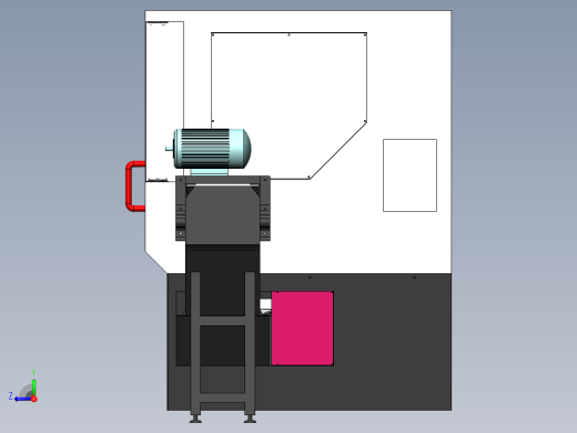 数控机床、数控机床及钣金模型总装3D模型 Solidworks设计右视缩略图