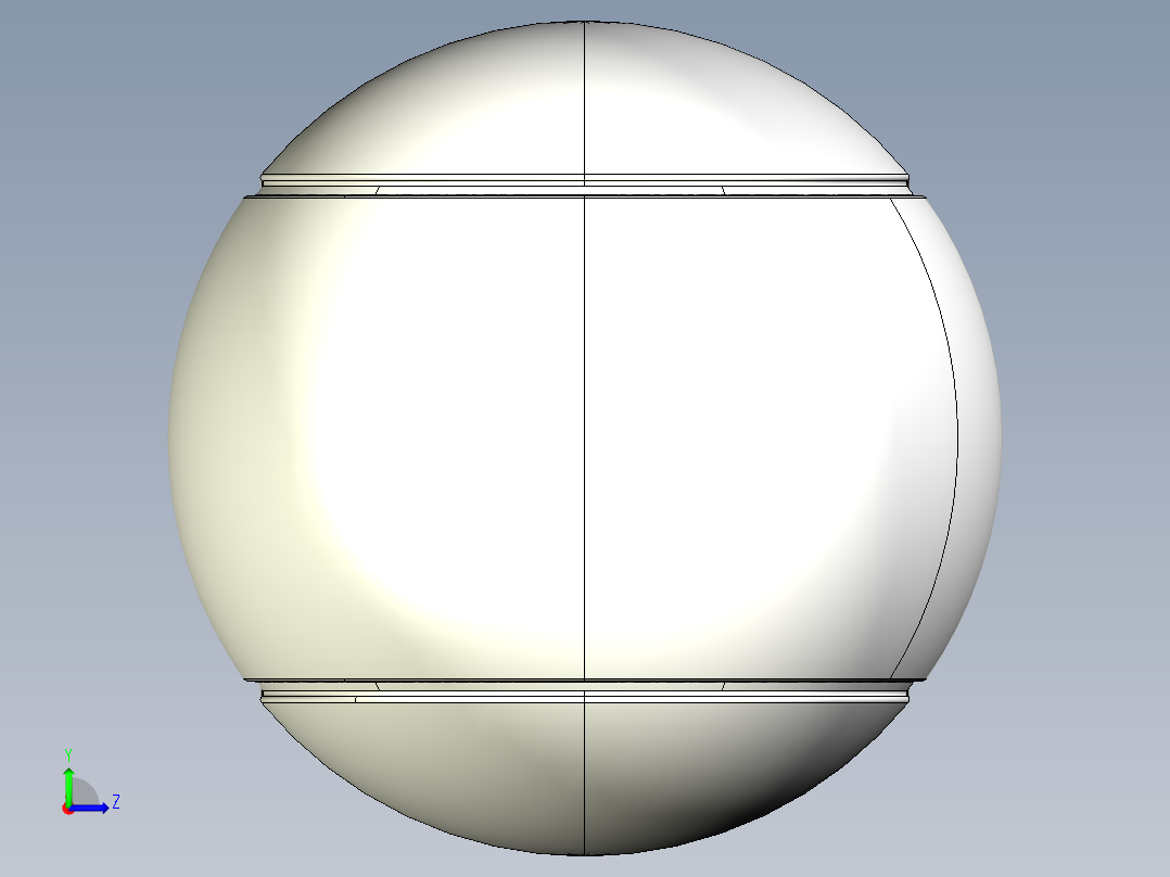 网球、网球拍(4)左视图