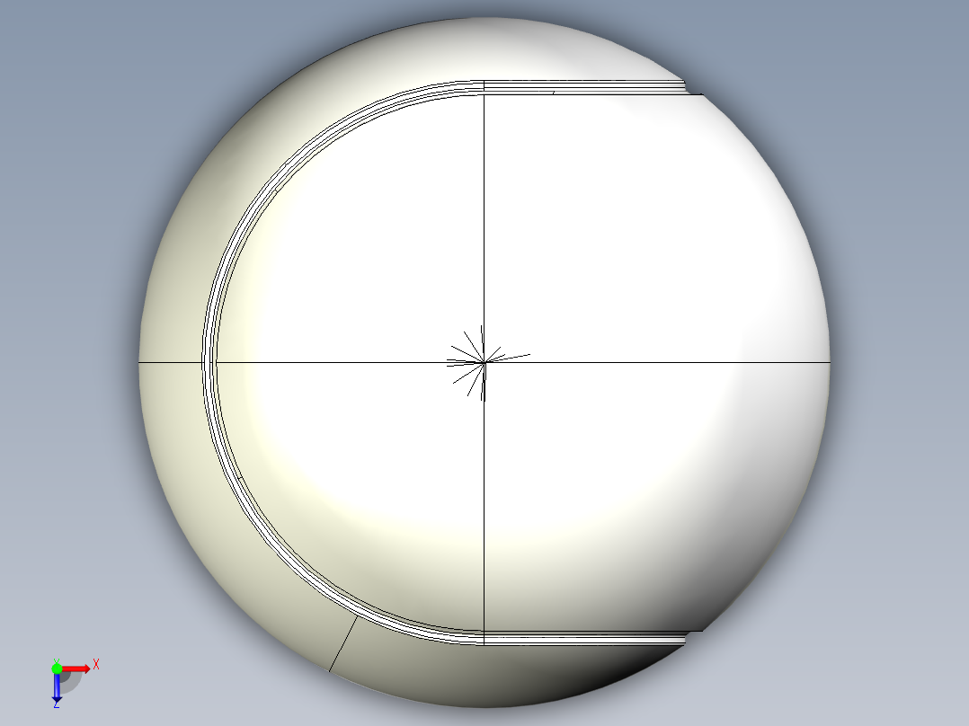 网球、网球拍(4)俯视图