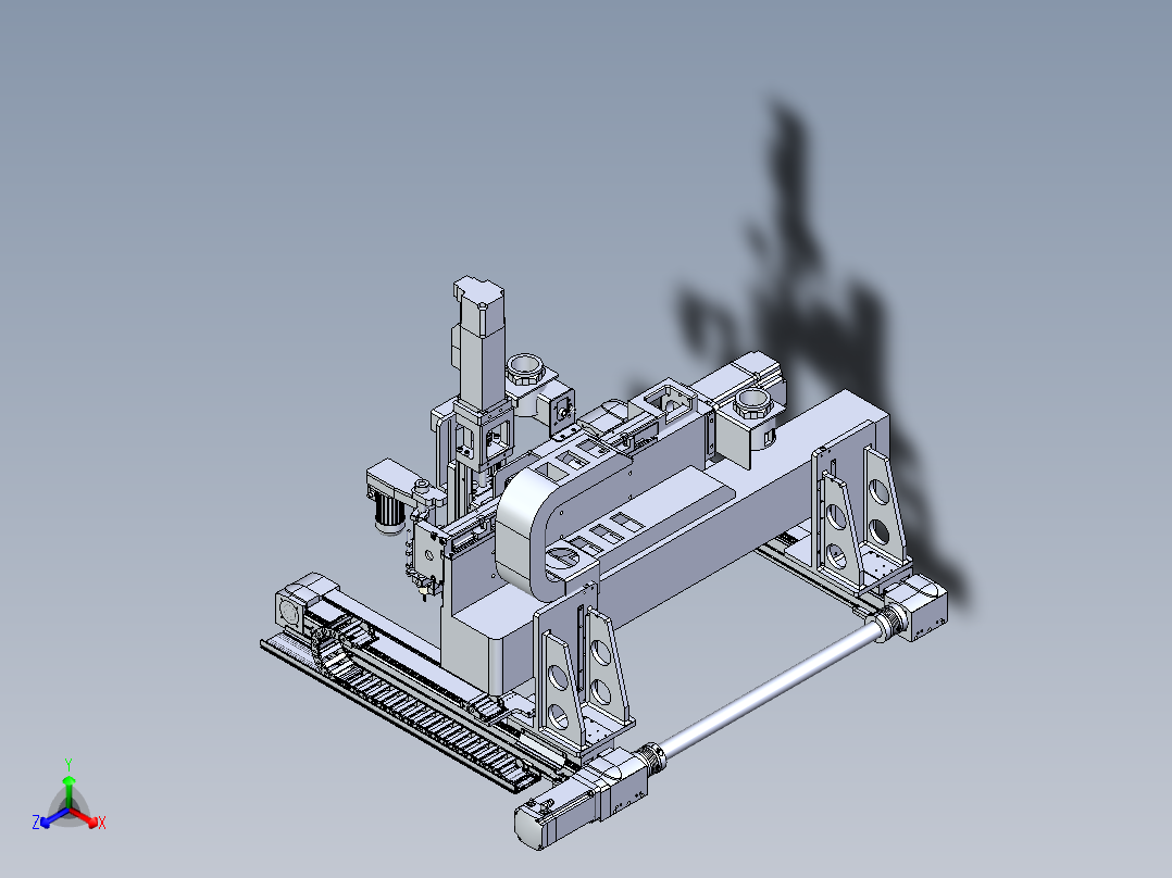 三坐标移动的钻孔攻牙机构