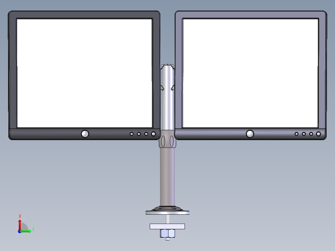 显示器、显示屏(25)前视图