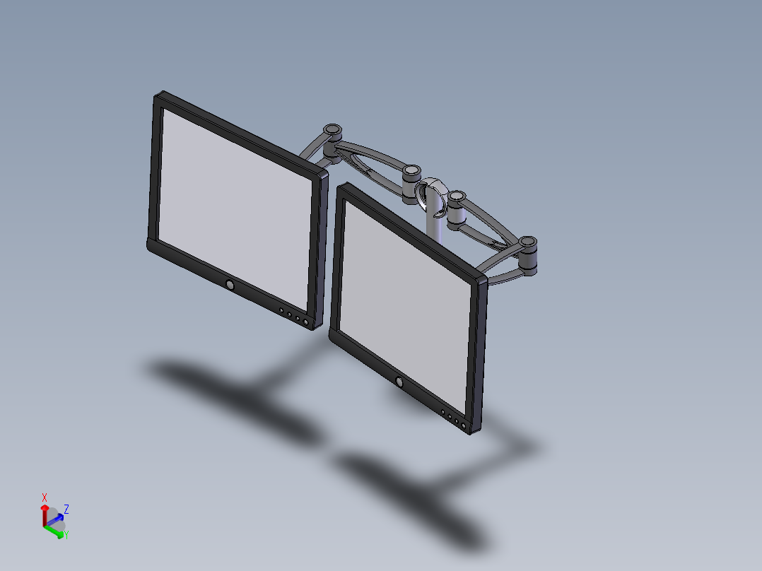 显示器、显示屏(25)正等轴测图