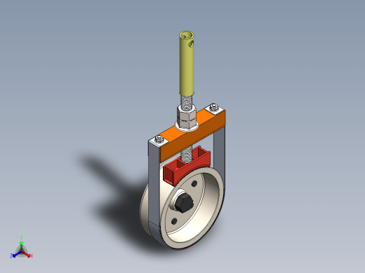 滑轮架正等轴测缩略图