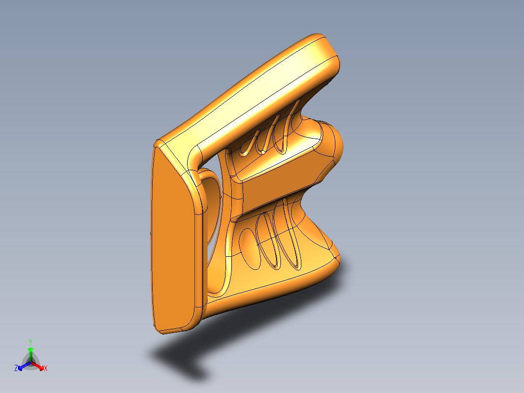 人体力学坐垫主视图
