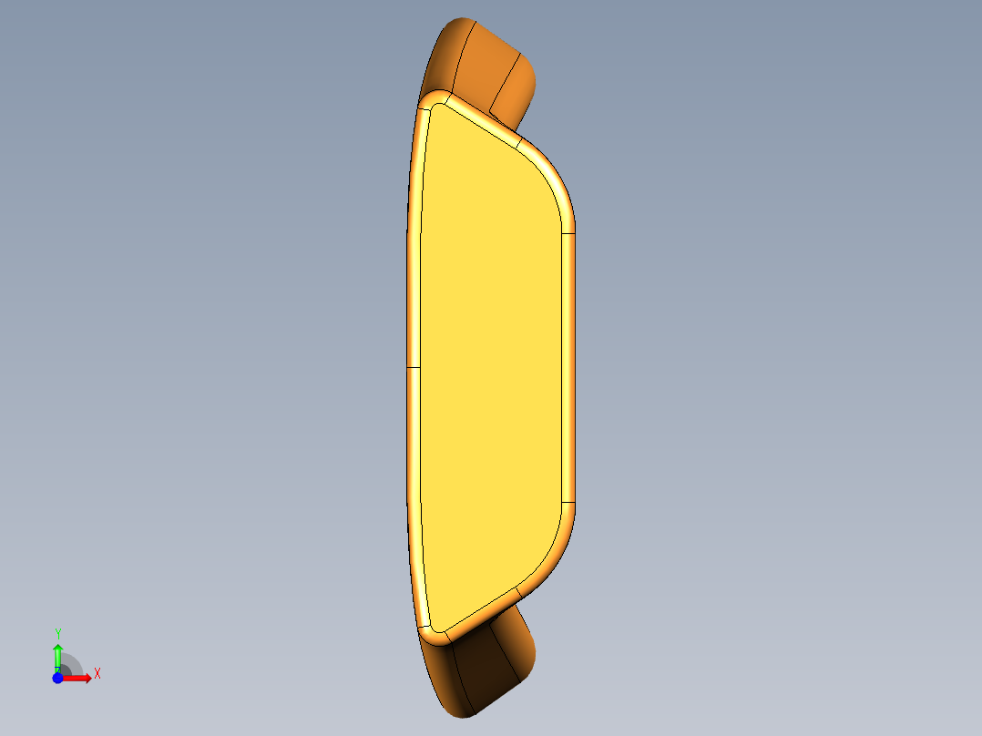 人体力学坐垫前视图