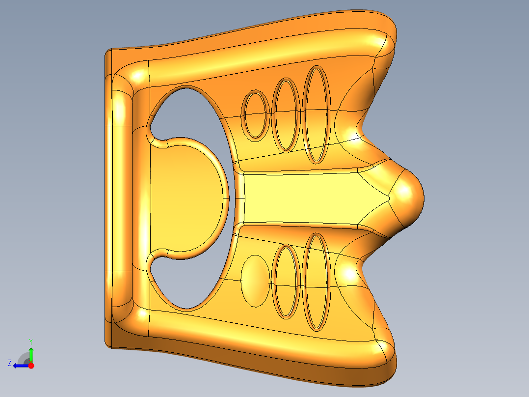 人体力学坐垫右视图