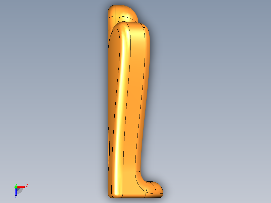 人体力学坐垫俯视图