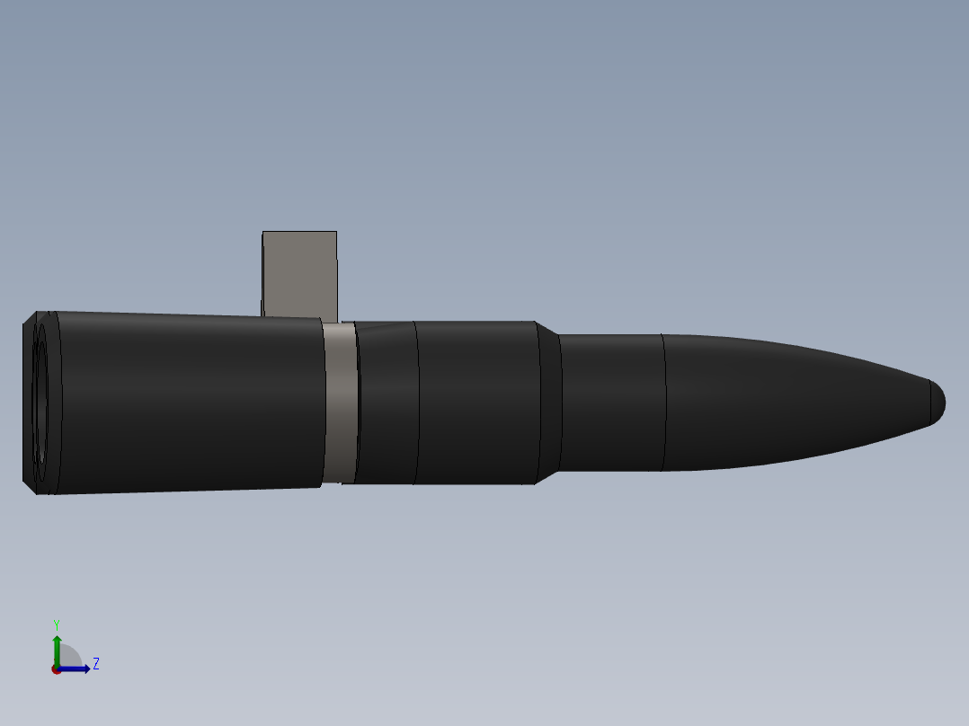 A0003830-6p2 鼓追随者步枪子弹左视图