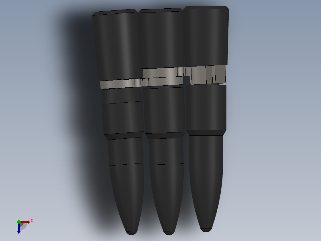 A0003830-6p2 鼓追随者步枪子弹俯视图