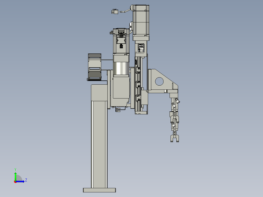 芯棒过渡搬运机构左视图