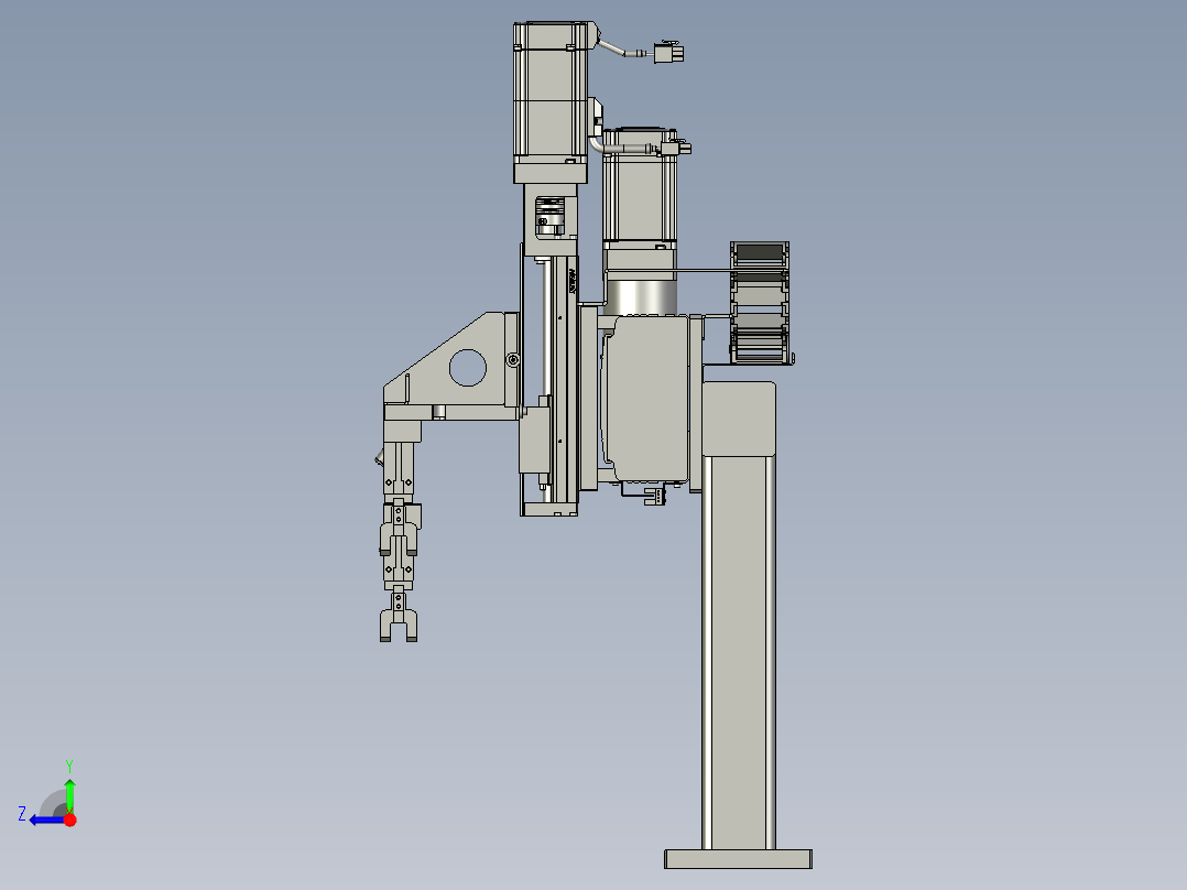芯棒过渡搬运机构右视图