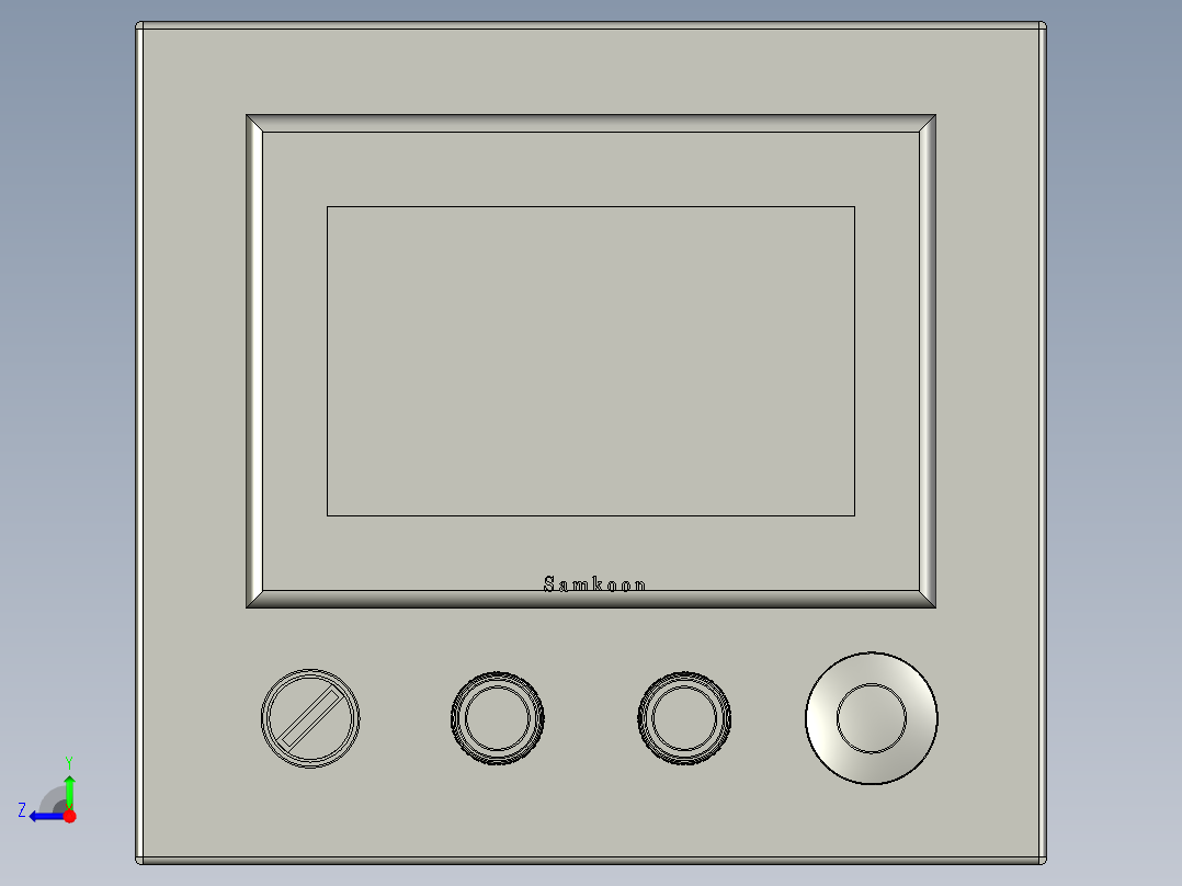 触摸屏组件7寸右视图
