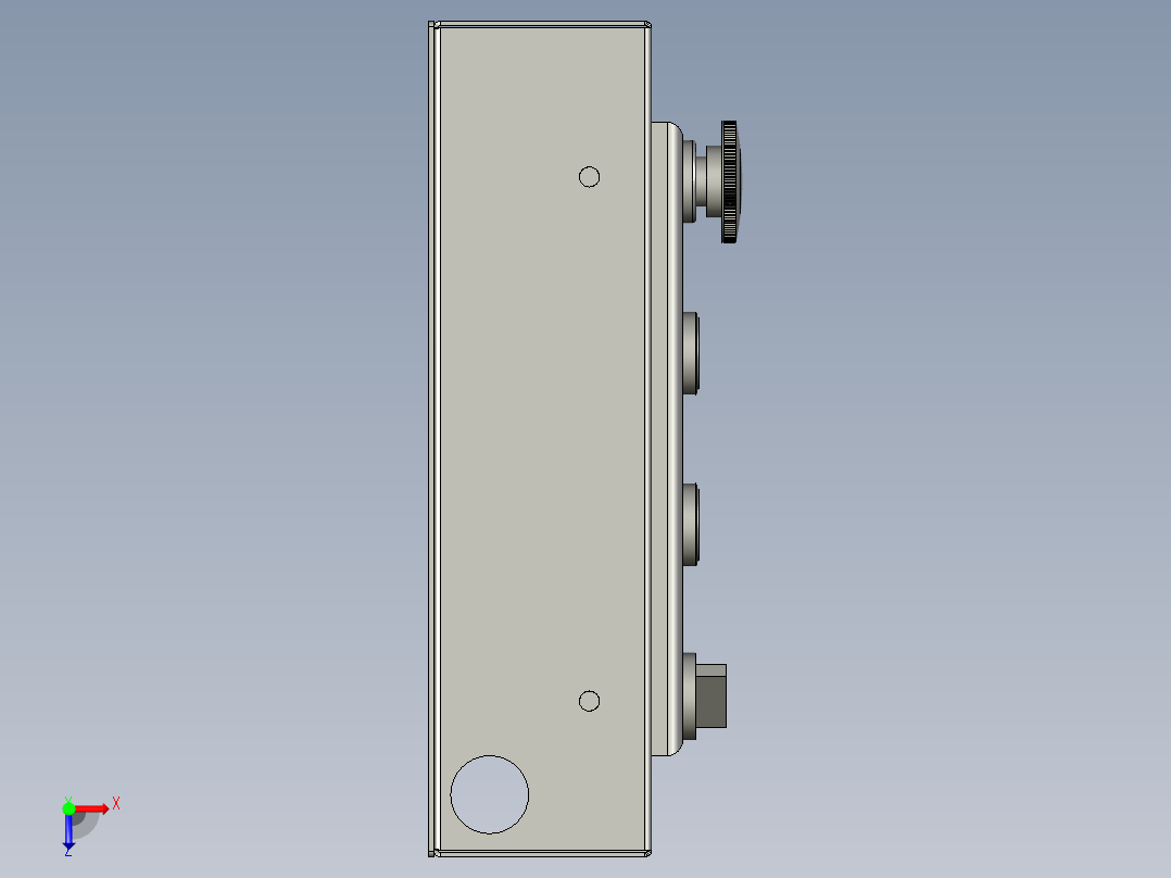 触摸屏组件7寸俯视图